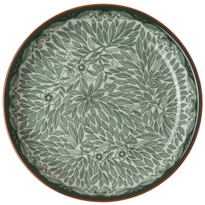 Rörstrand Ostindien Floris Tallerken 16 cm, grøn