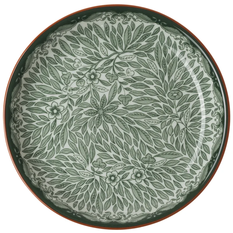 Rörstrand Ostindien Floris Tallerken 16 cm, grøn