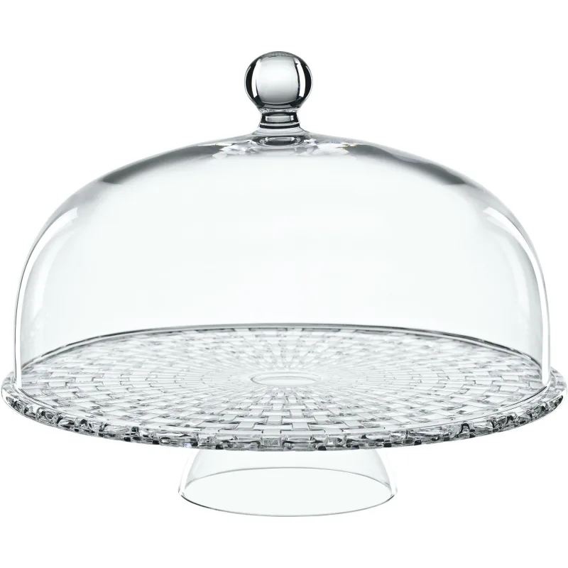 Nachtmann Bossa Nova Footed Cake Plate with Dome