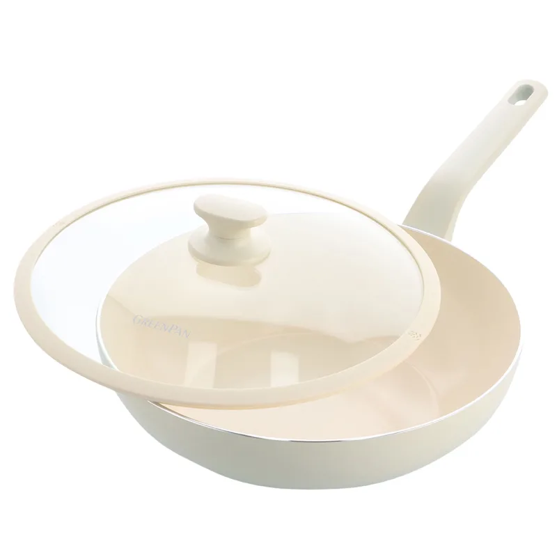 Greenpan Essence Pro wokpande 28 cm, cream
