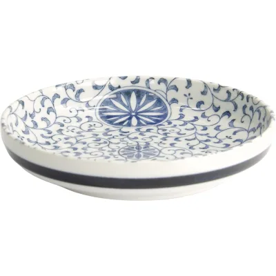 Tokyo design studio Marumon Sarasa pastatallerken Ø20 cm, blå/hvid