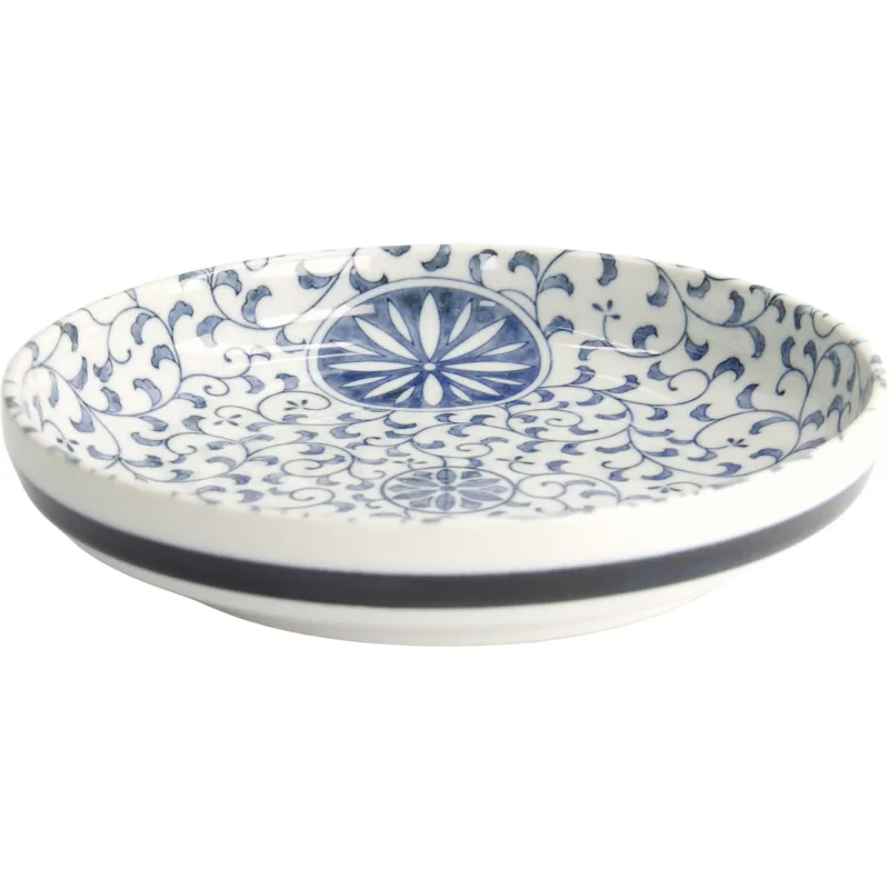 Tokyo design studio Marumon Sarasa pastatallerken Ø20 cm, blå/hvid