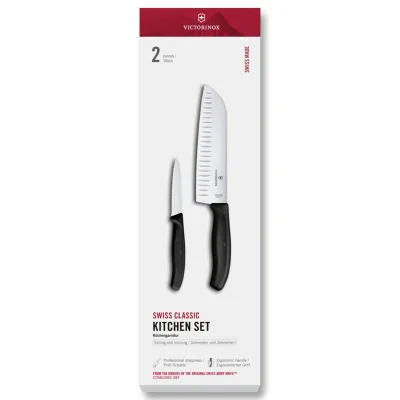 Victorinox Swiss Classic knivsæt 2 dele, sort