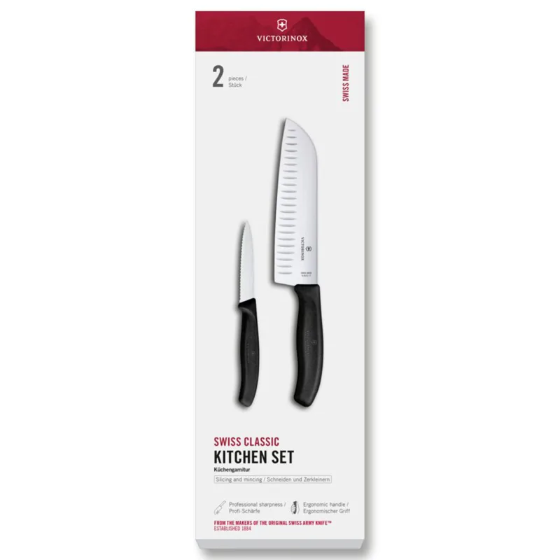 Victorinox Swiss Classic knivsæt 2 dele, sort