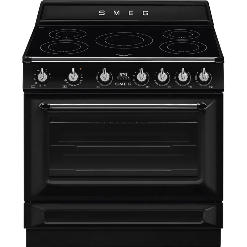 Smeg TR90IMBL Victoria Induktionskomfur 90 cm, sort