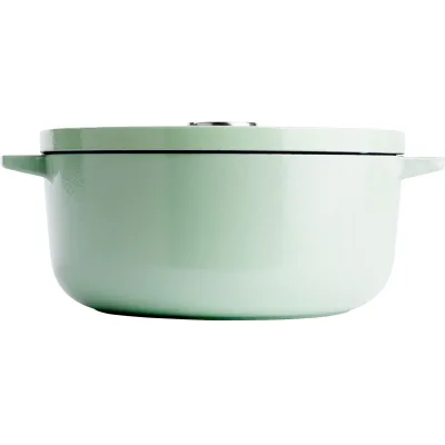 Kitchenaid Støbejernsgryde 26 cm/5,2 liter, pistachio