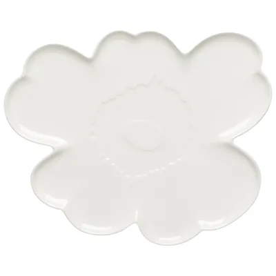 Marimekko Unikko Shape Tallerken/Serveringsfad 32 cm, hvid