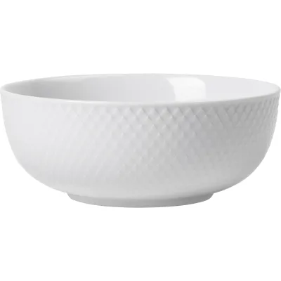 Lyngby porcelæn Rhombe skål Ø15.5 cm, hvid