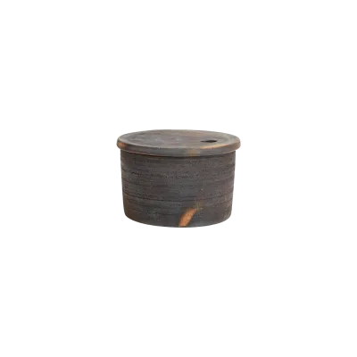Hazel terrakotta serveringsskål med låg - 17 cm
