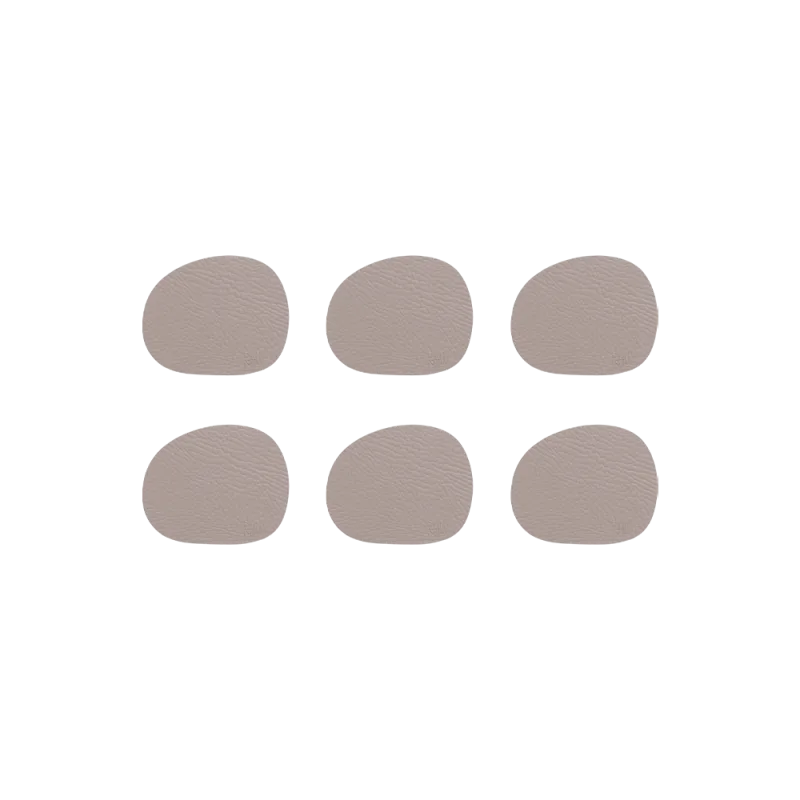 Raw Buffalo coasters glasbrikker 6-pak - Dusty Rose