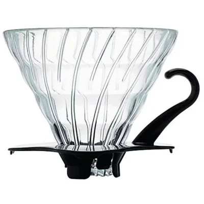 Hario 2 Cup Dripper V60 Glas m. sort