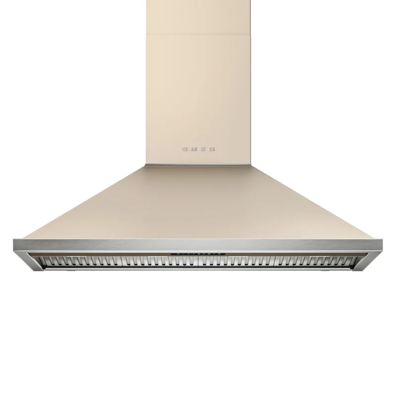 Smeg Portofino væghængt emhætte 120 cm, moonlight