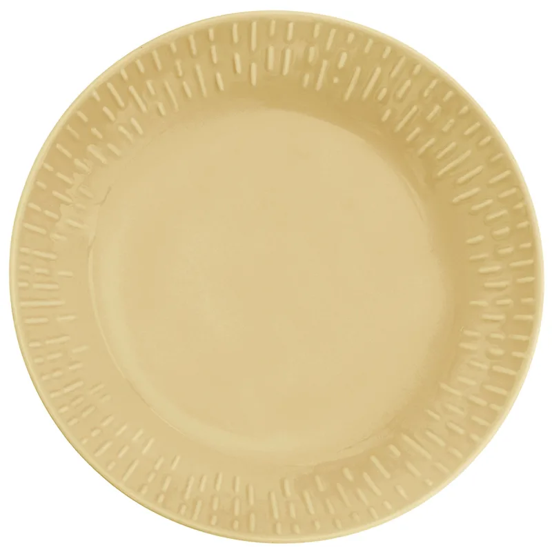 Aida Confetti pastatallerken 23 cm, mustard