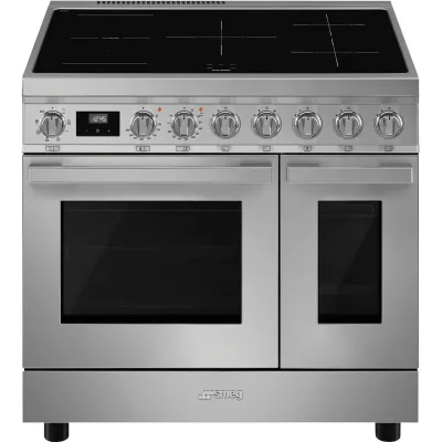 Smeg CPF92IMX Portofino induktionskomfur 83,4 kg, rustfrit stål