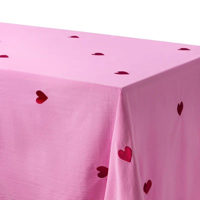 Midnatt Pink Hearts Dug 250x145 cm, rosa