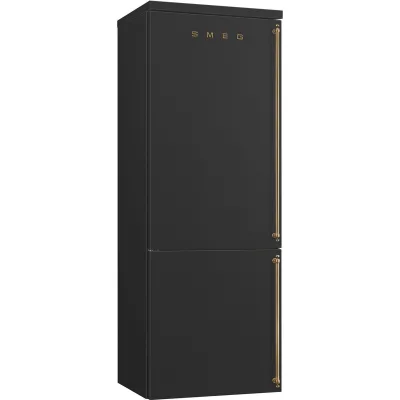 Smeg FA8005LAO6 venstrehængt køle/fryser 70 cm, antracit
