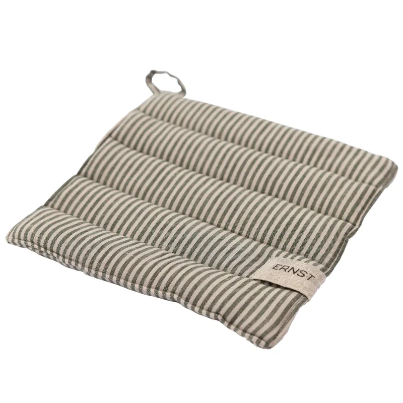Ernst Grydelap stribet, grøn/beige