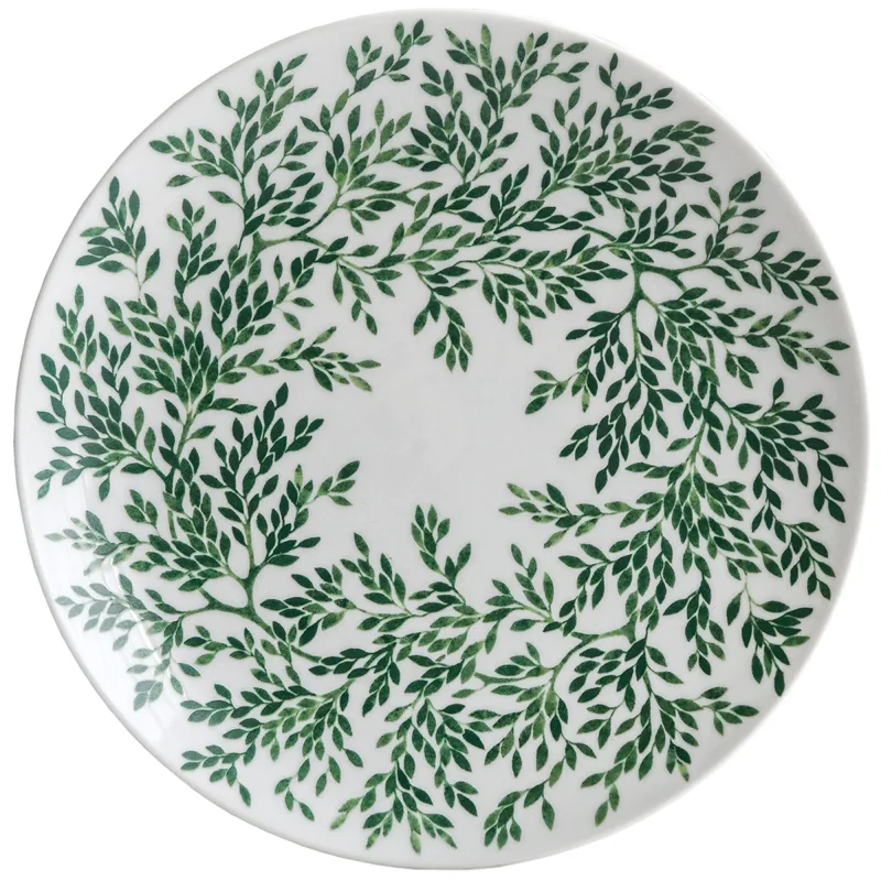 Götefors porslin Myrten asiet, 21 cm, grøn