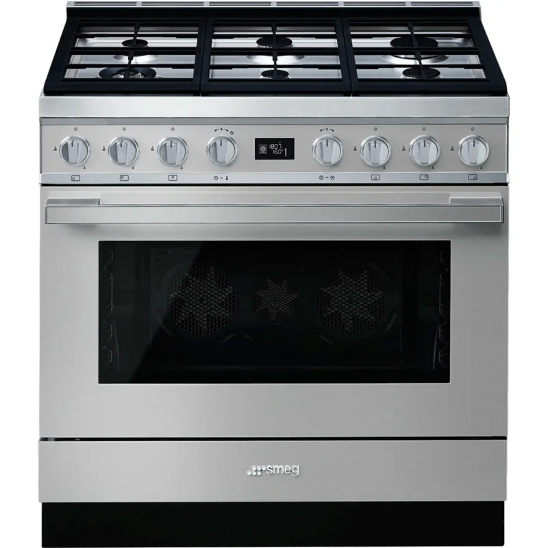 Smeg CPF9GPX Portofino gaskomfur, rustfrit stål
