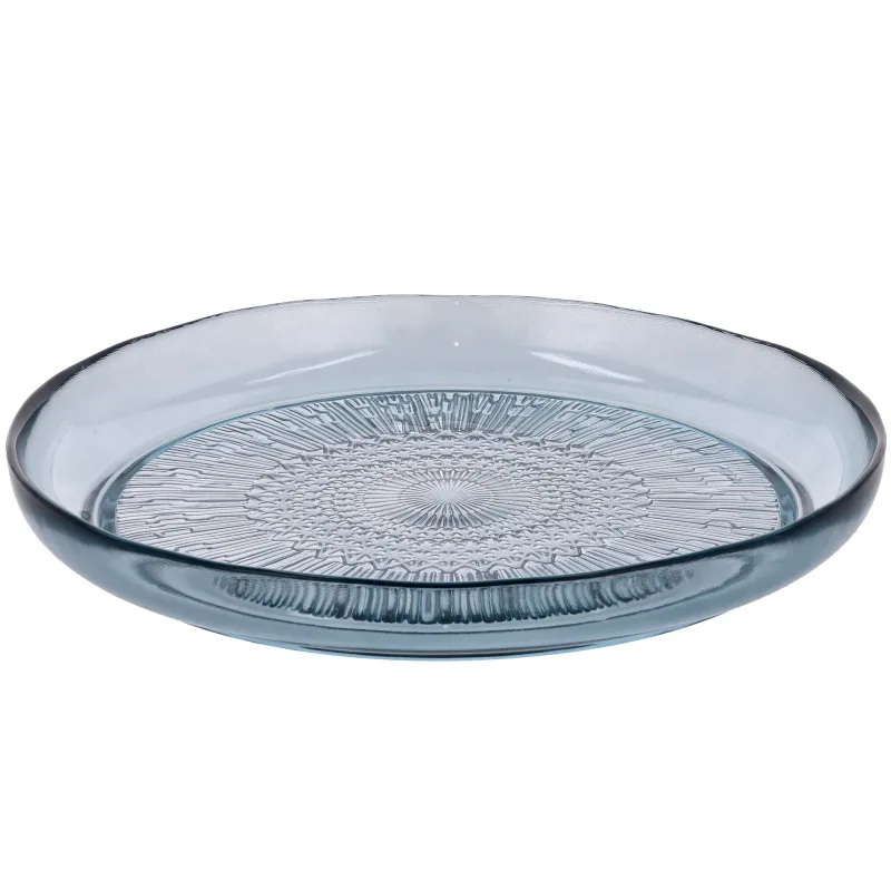 Bitz Kusintha Glastallerken Ø25 cm, blå