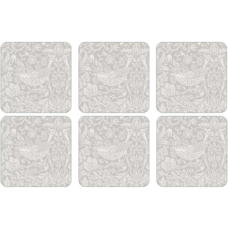 Spode Pure Strawberry Thief Glasunderlag 6 stk.