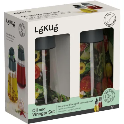 Lékué Olieflaske med tud 400 ml, 2 stk.