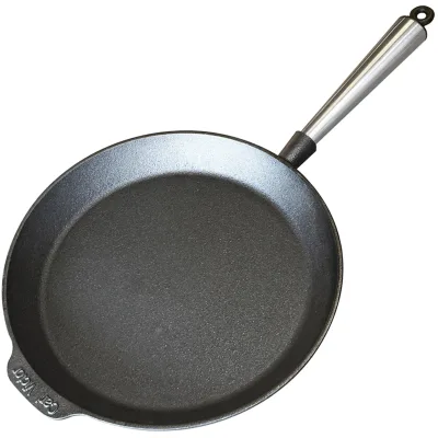 Carl victor Støbejernspande 28 cm, stålhåndtag