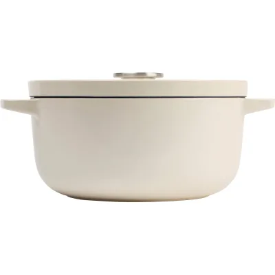 Kitchenaid Støbejernsgryde 22 cm/3,3 liter, almond cream