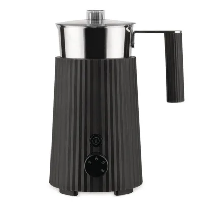 Alessi Plissé Multi-Function mælkeskummer til induktion, sort