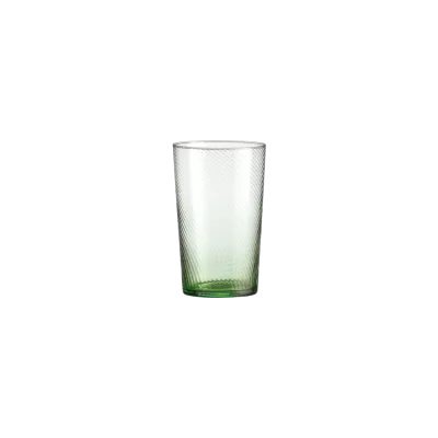 Raw Unique Swirl high ball glas - Grøn