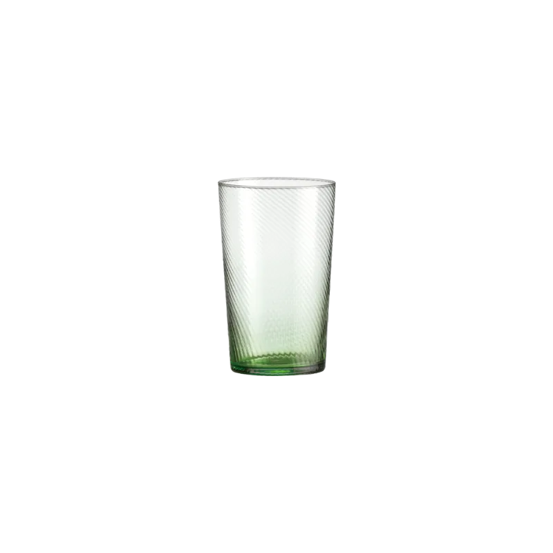 Raw Unique Swirl high ball glas - Grøn