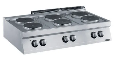 Kogebord 6 runde plader EVO 700 elektrisk Zanussi