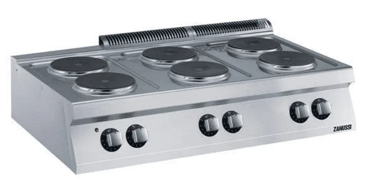 Kogebord 6 runde plader EVO 700 elektrisk Zanussi