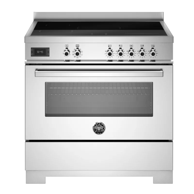 Bertazzoni PRO95I1EXT2 Professional induktionskomfur 90 cm med 5 zoner og 1 ovn, rustfrit stål