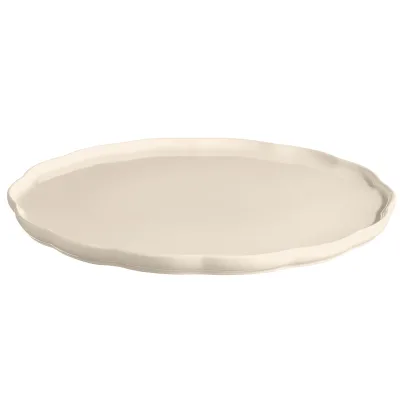 Emile Henry Madeleine Serveringsfat rund, cream