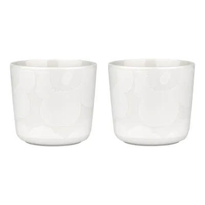 Marimekko OIVA Unikko kop 20 cl 2-pack, off white