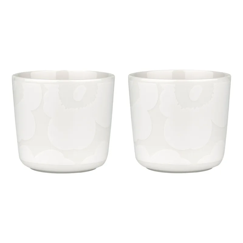 Marimekko OIVA Unikko kop 20 cl 2-pack, off white