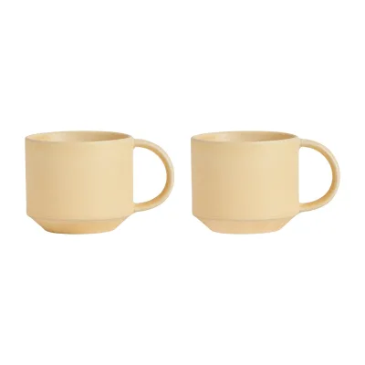 Oyoy living design Yuka kop, butter, pakke med 2