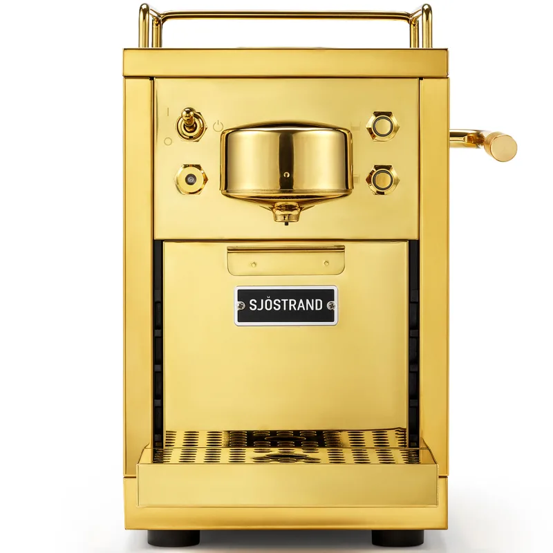 Sjöstrand coffee The Original 2 kapselmaskine, messing