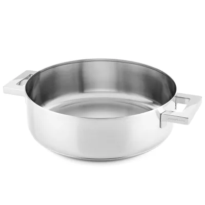 Mepra Stile traktørpande med to håndtag 28 cm, rustfrit stål