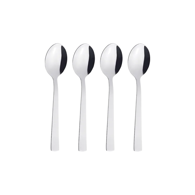 Raw dessertske 4-pak - Blank stål
