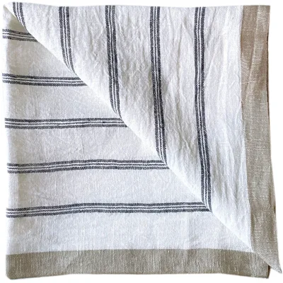 Tell me more Maya serviet 50x50 cm, navy stripe