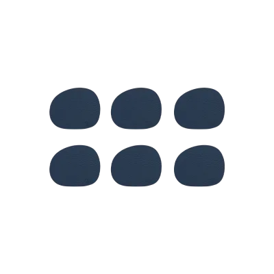 Raw Buffalo coasters glasbrikker 6-pak - Mørkeblå
