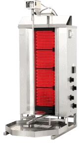 Keramisk Kebabgrill m. top motor - EL - 50kg