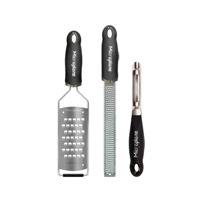 Gourmet Set gaveæske (Zester, ekstra groft rivejern og kartoffelskræller)