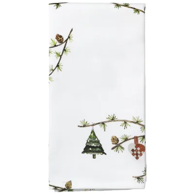 Kähler Hammershøi Christmas Stofervietter 45x45 cm, hvid, 4 stk.