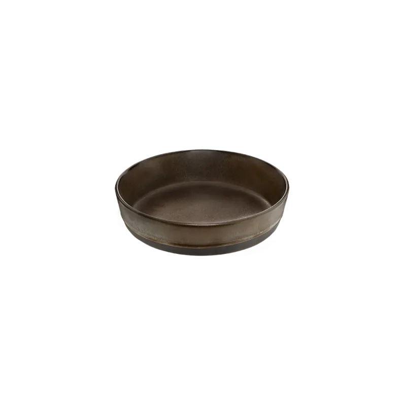 Raw suppetallerken 19,4 cm - Metallic Brown
