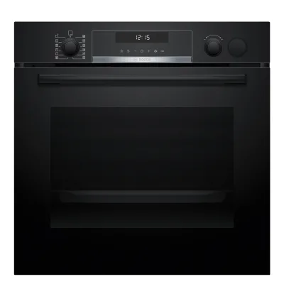 Bosch HRG578BB7 Serie 6 indbygningsovn med dampfunktion, 60 × 60 cm, sort