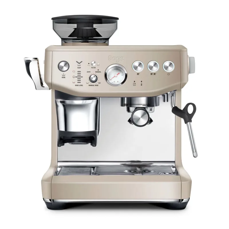 Sage SES876ALM Barista Express Impress espressomaskine, almond nougat