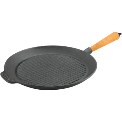 Carl victor Støbejernsgrillpande 28 cm, bøg